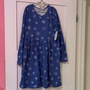 Wonder Nation Blue Snowflake Dress